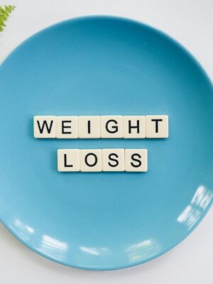 Scrabble Pieces On A Plate