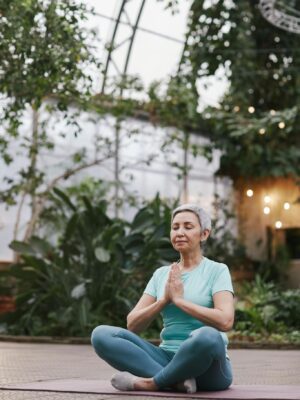 Woman Practicing Yoga